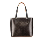 ルイ ヴィトン モノグラム マット ストックトン ハンドバッグ トートバッグ M55112 ノワール ブラック レザー レディース LOUIS VUITTON 【中古】